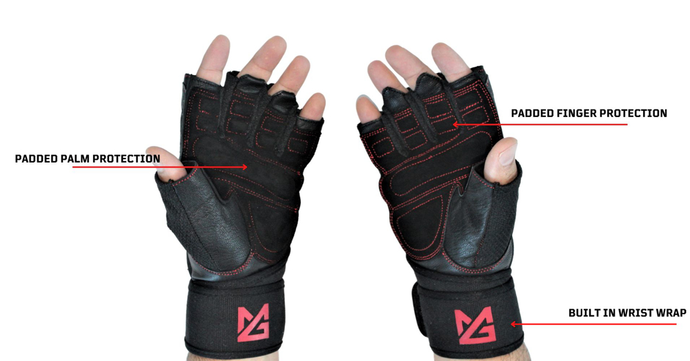 gym glove with Palm and Finger Protection